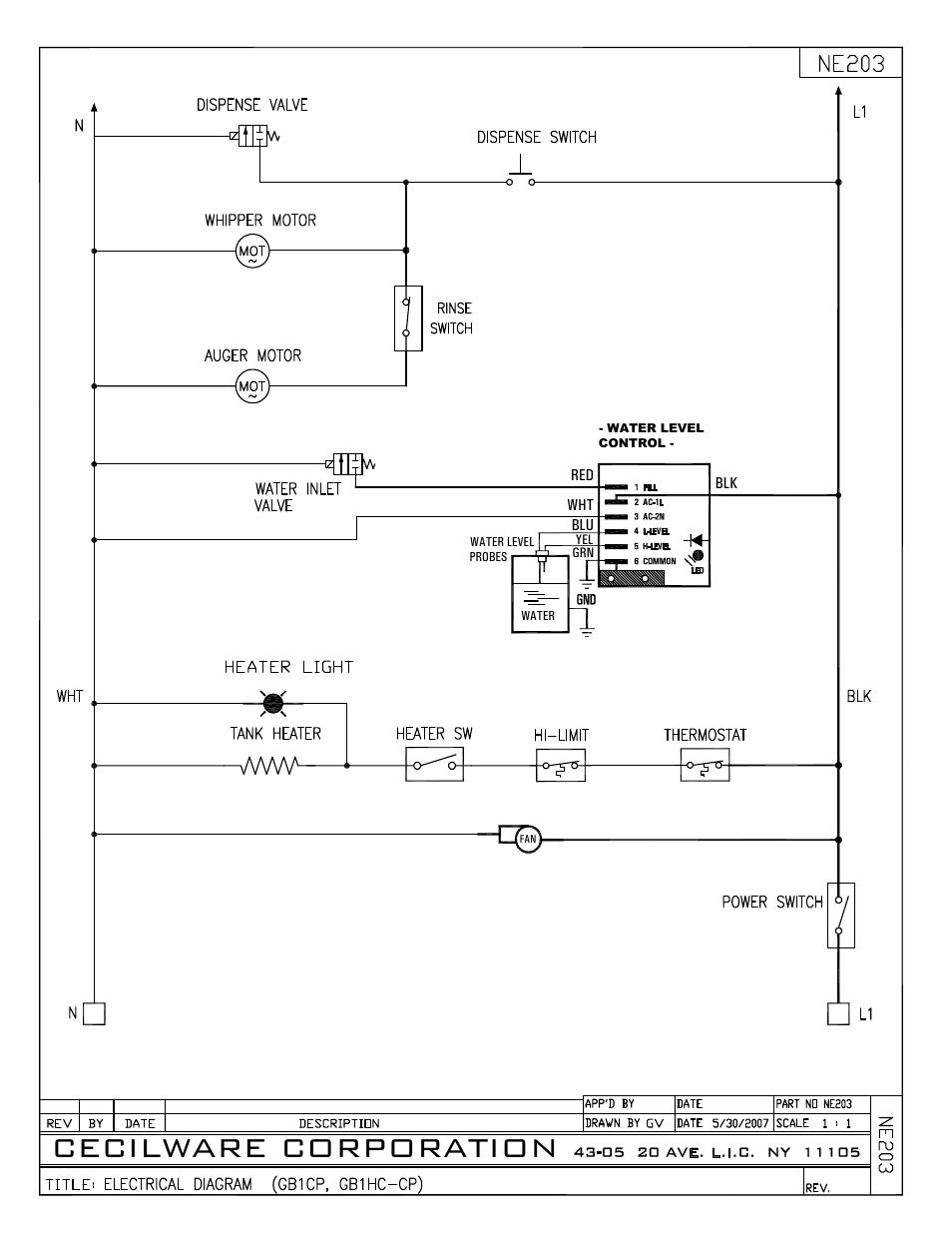 Cecilware corporation | Cecilware GB1HC-CP-PC User Manual | Page 10 / 12