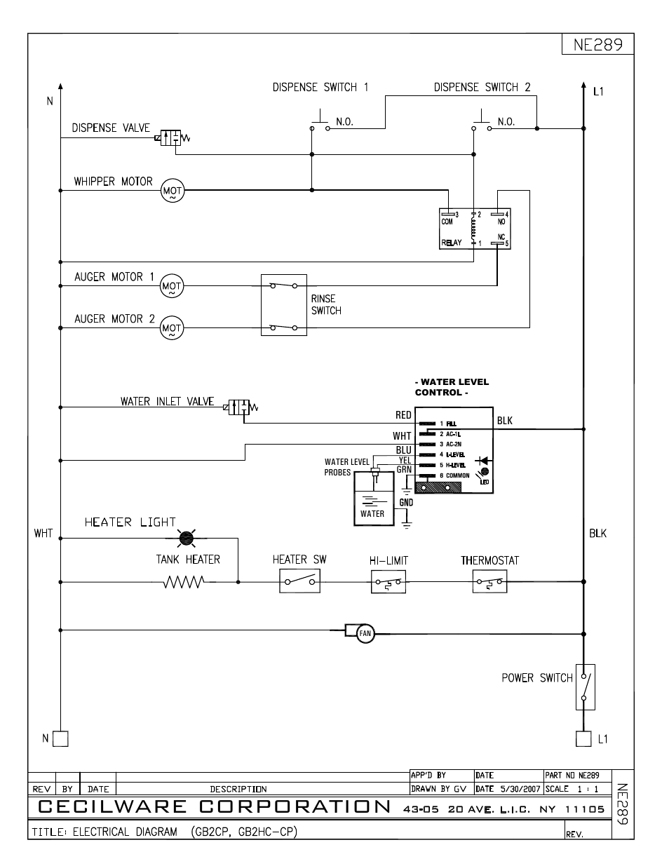 Cecilware corporation | Cecilware GB1HC-CP-PC User Manual | Page 11 / 12