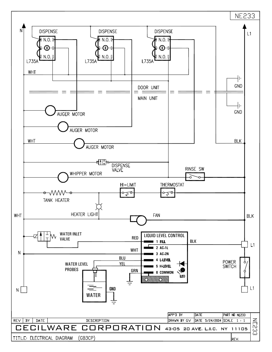 Cecilware corporation | Cecilware GB1HC-CP-PC User Manual | Page 12 / 12