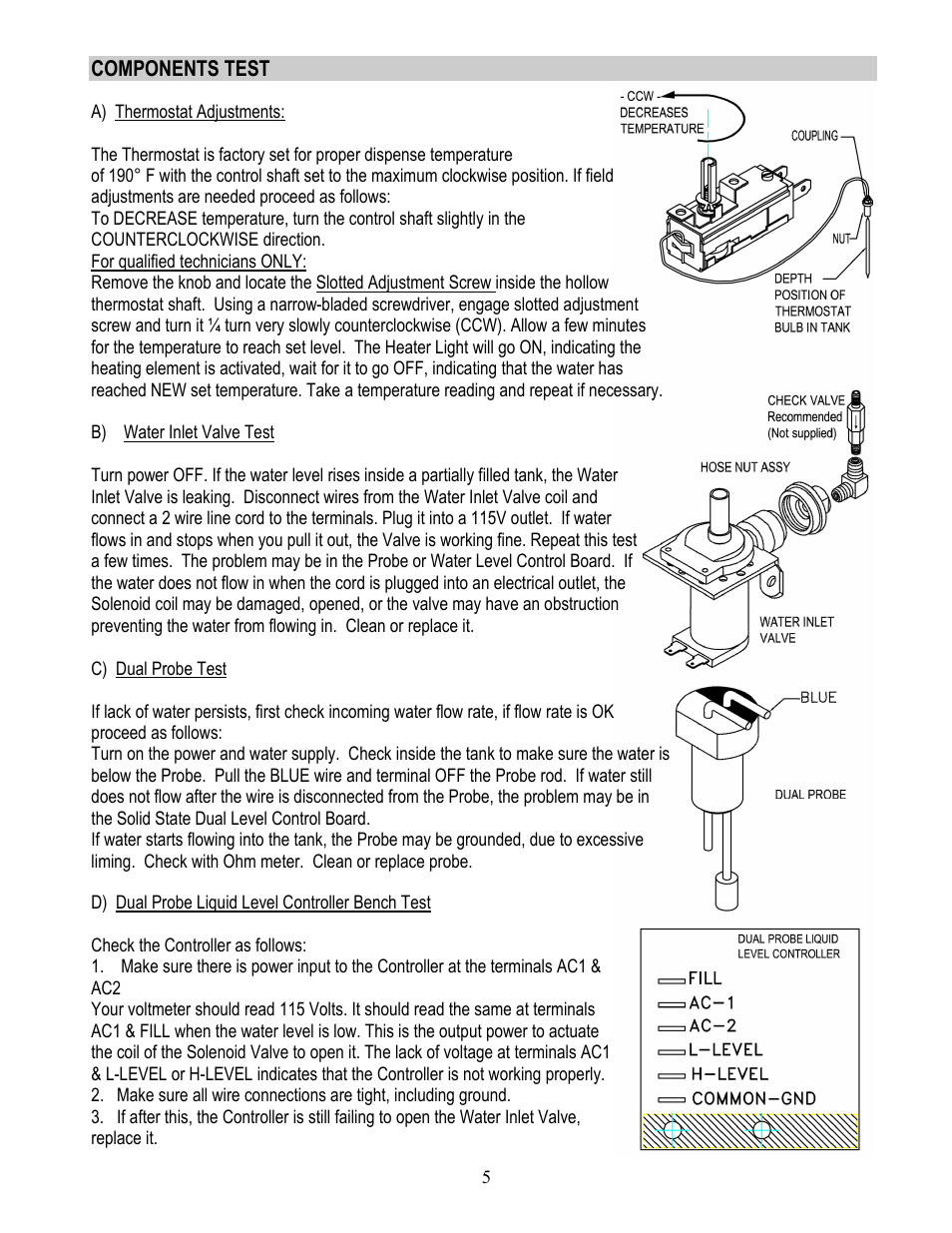Cecilware GB1HC-CP-PC User Manual | Page 5 / 12