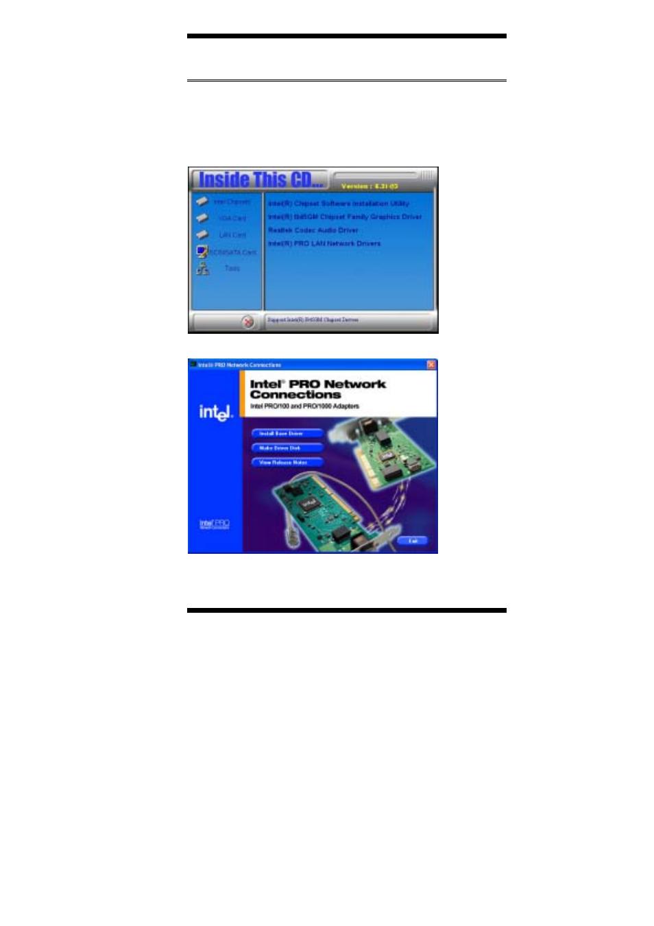 Lan drivers installation | IBASE MB899X User Manual | Page 55 / 68