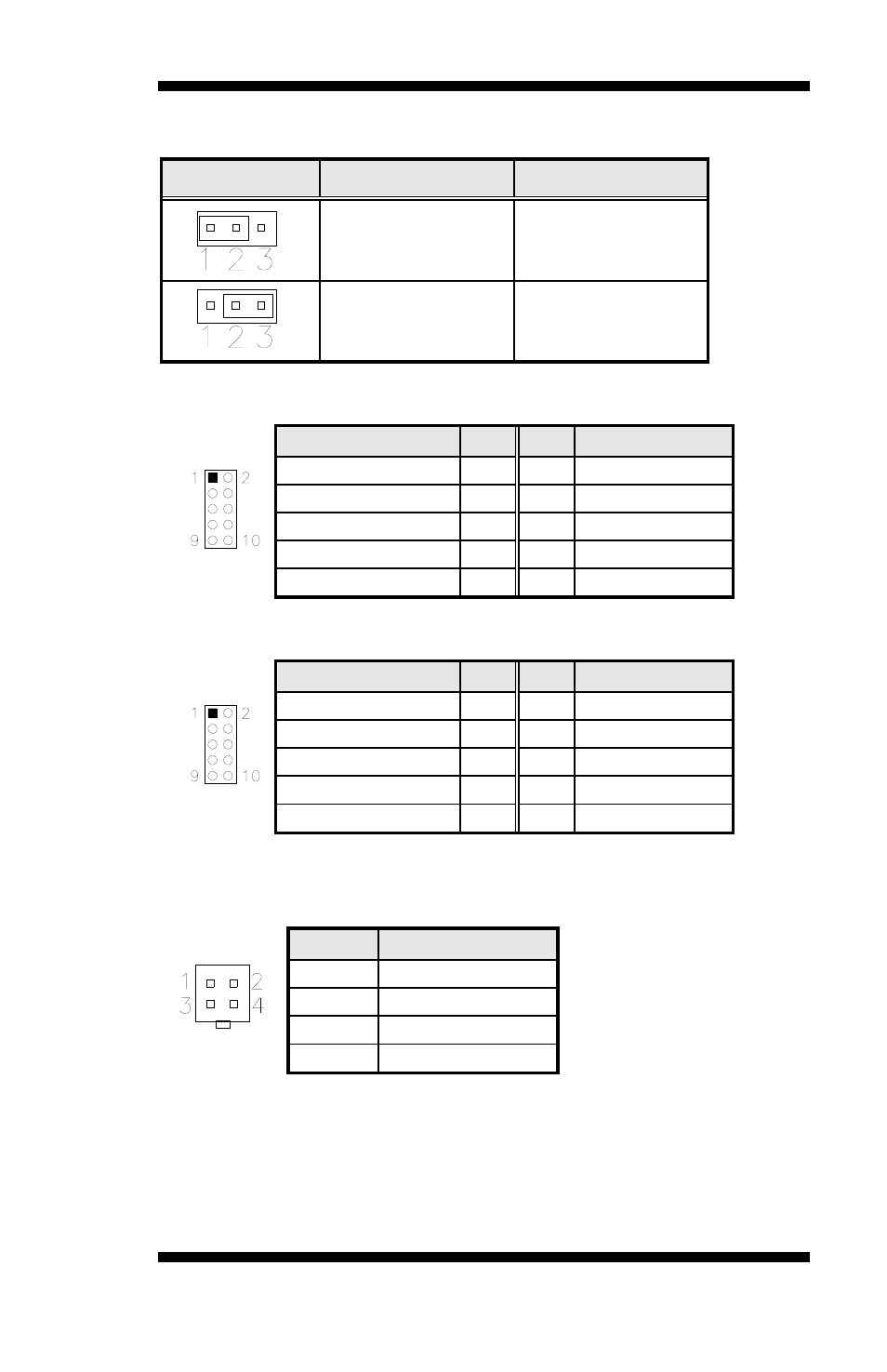 Ju4: spi flash select, J1: external spi flash connecter, J2: lpc debug port | J6: atx 12v power connector | IBASE MI952 User Manual | Page 19 / 49