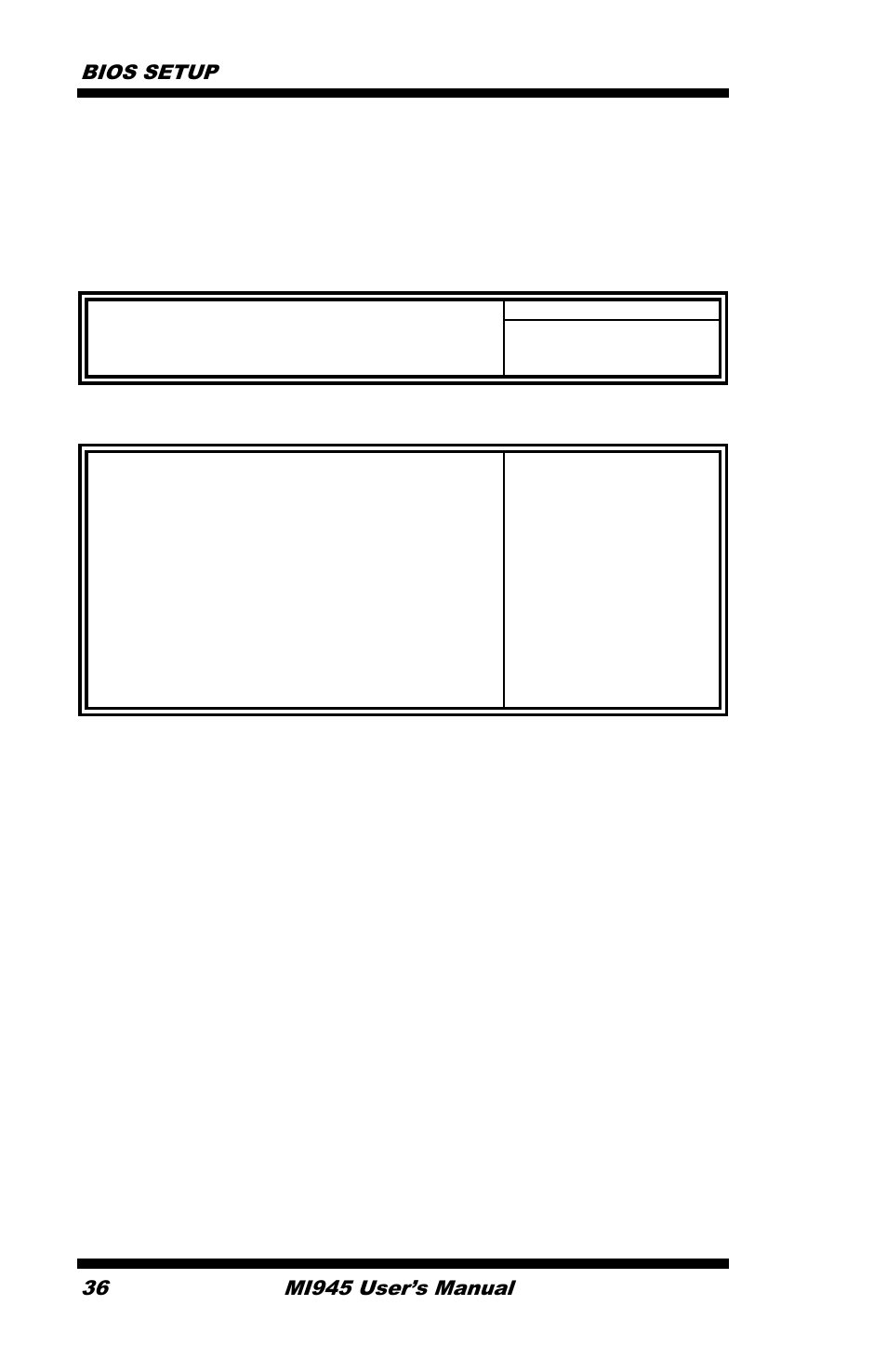 Bios setup, Mi945 user’s manual | IBASE MI945 User Manual | Page 40 / 64