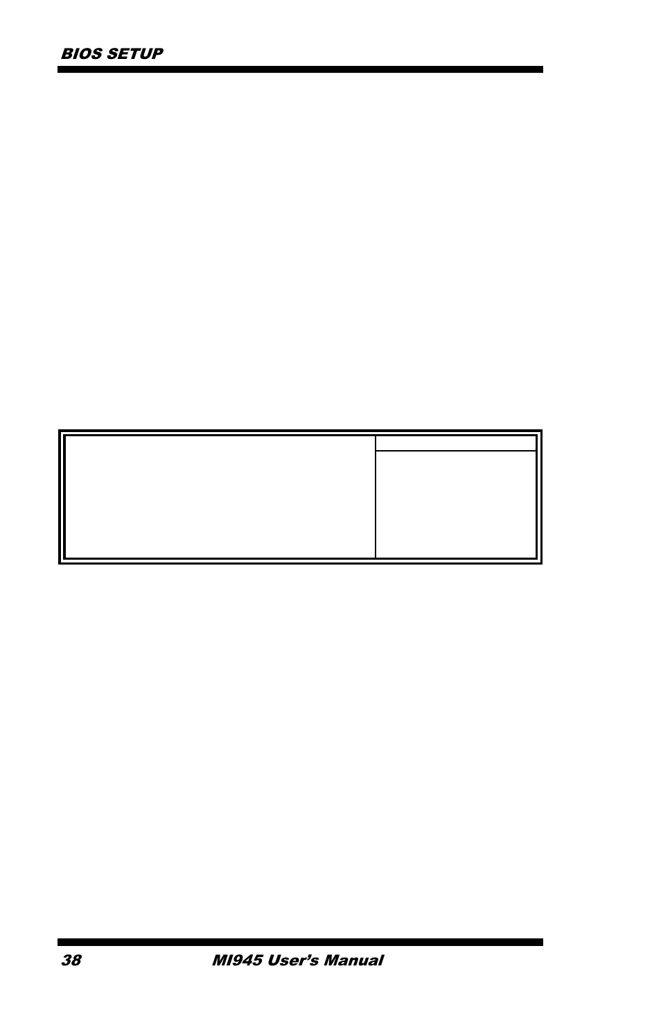 Bios setup, Mi945 user’s manual | IBASE MI945 User Manual | Page 42 / 64