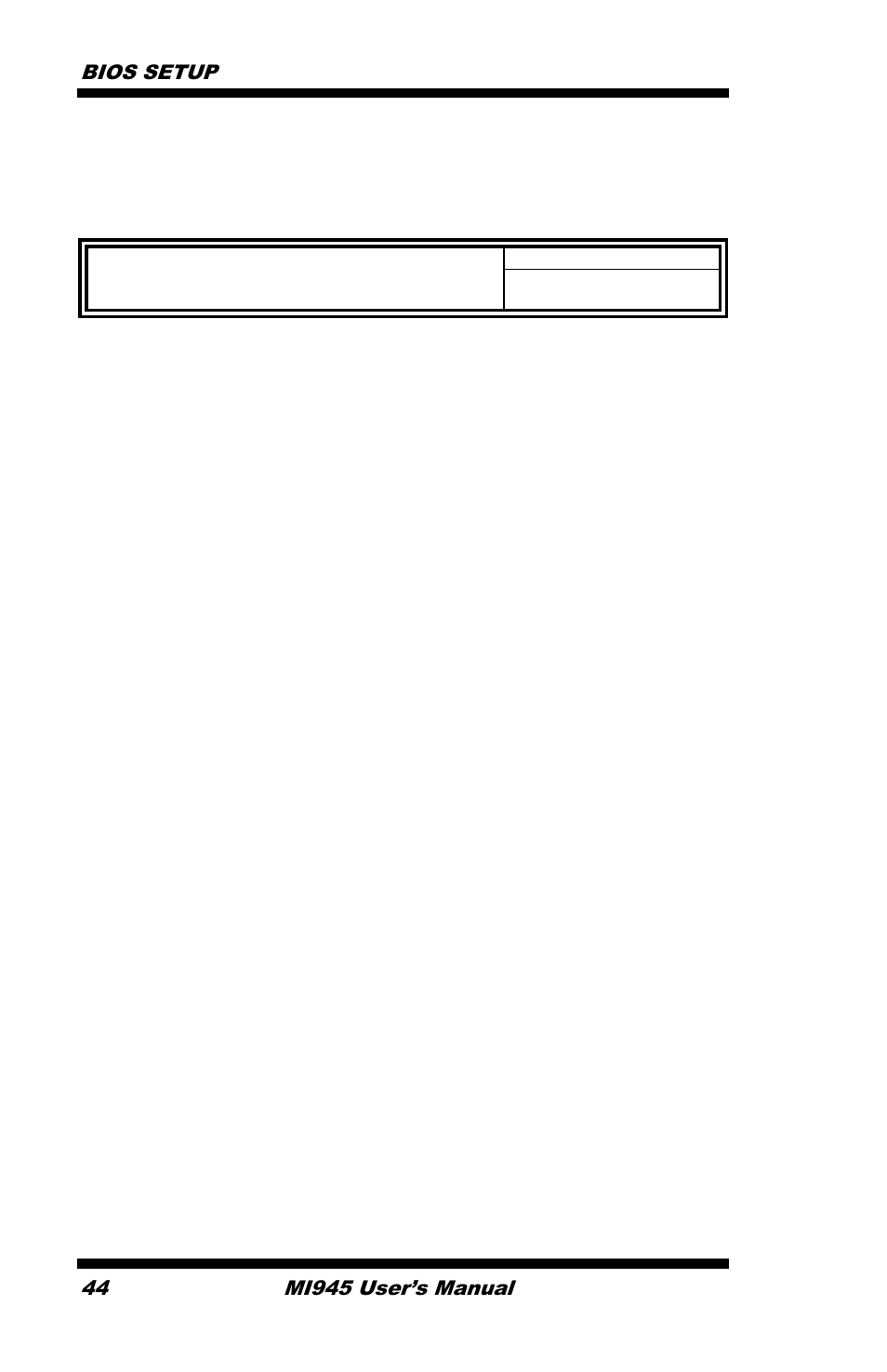 Frequency/voltage control, Bios setup, Mi945 user’s manual | IBASE MI945 User Manual | Page 48 / 64