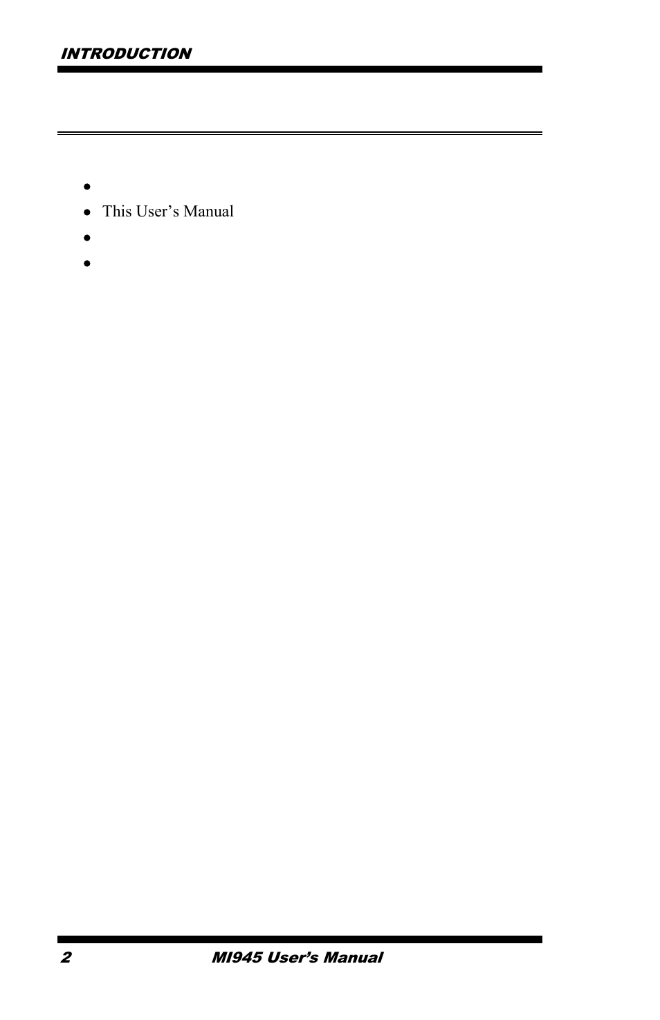 Checklist | IBASE MI945 User Manual | Page 6 / 64