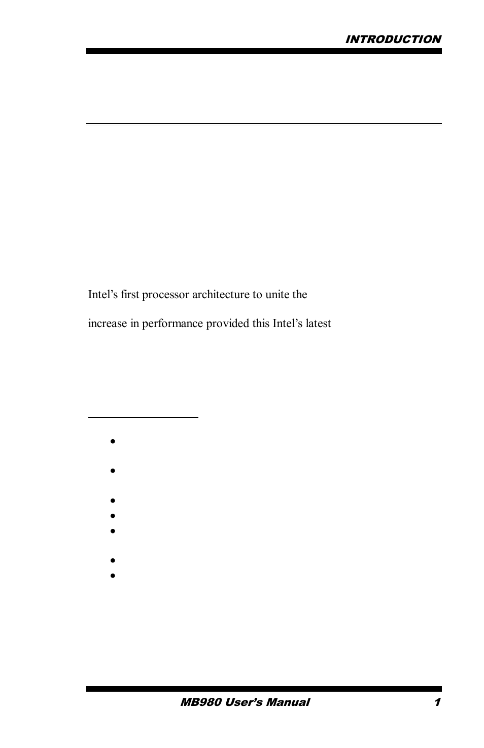 Introduction, Product description | IBASE MB980 User Manual | Page 5 / 80