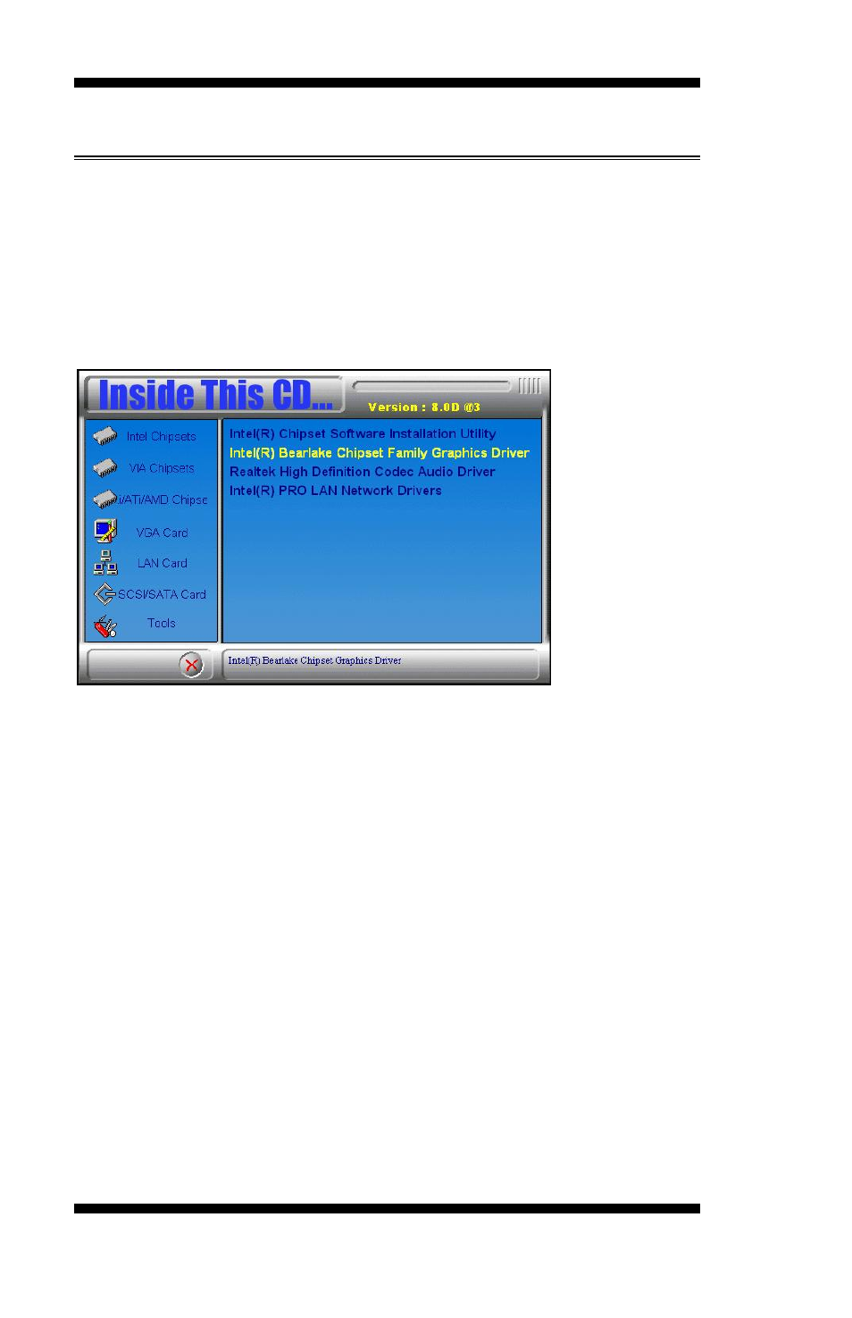 Intel q35 chipset graphics driver, Intel chipset graphics driver, Intel graphics driver installation | IBASE MB930 User Manual | Page 62 / 68
