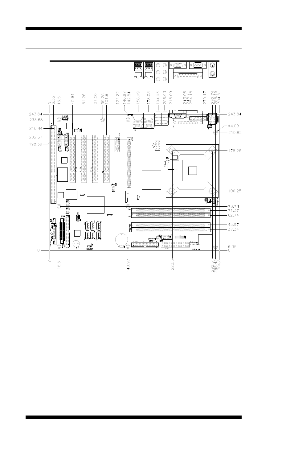 Board dimensions | IBASE MB930 User Manual | Page 8 / 68