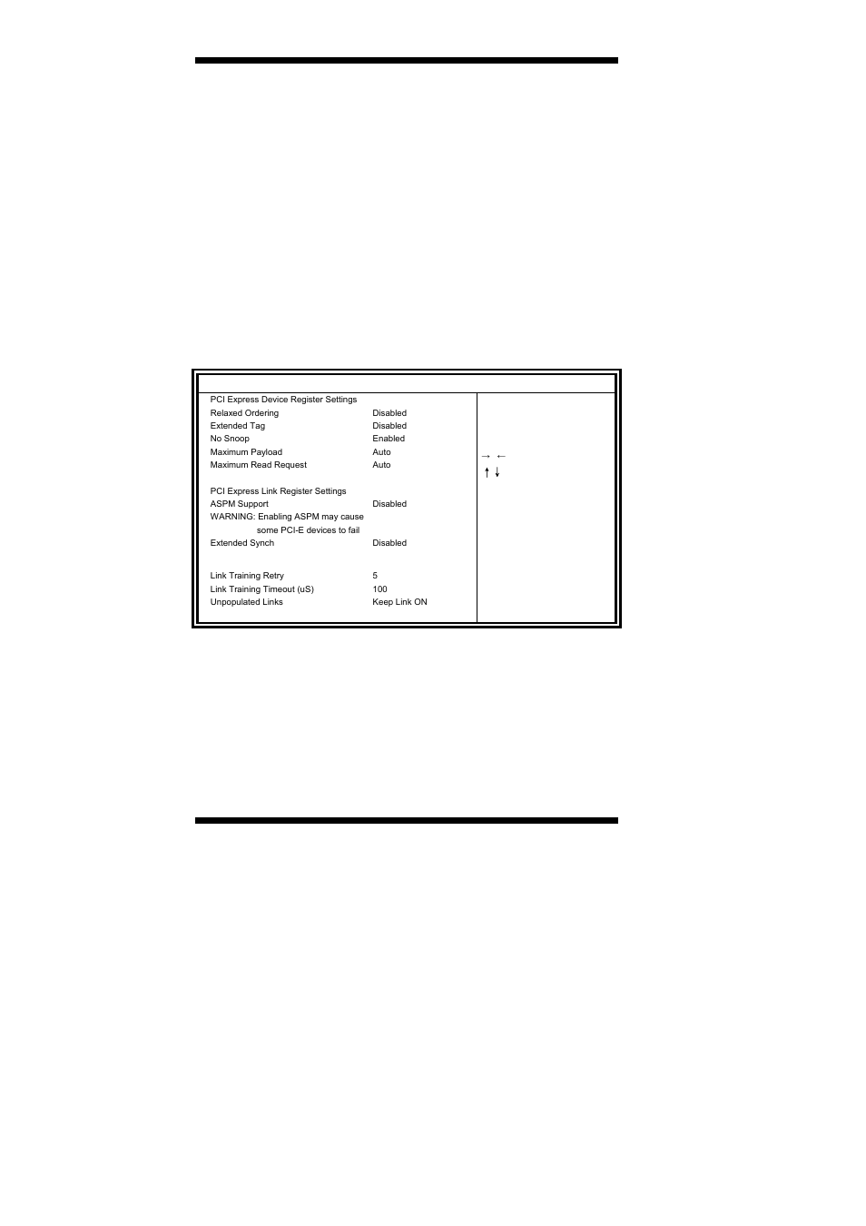 Pci express settings, Bios setup, Mb960 user’s manual | IBASE MB960 User Manual | Page 28 / 65
