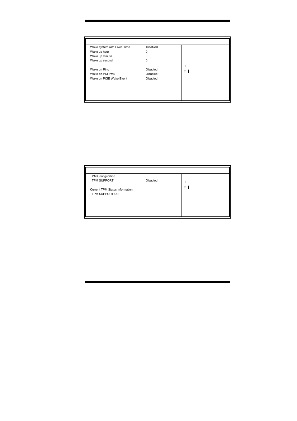 Wake up event settings, Trusted computing | IBASE MB960 User Manual | Page 31 / 65