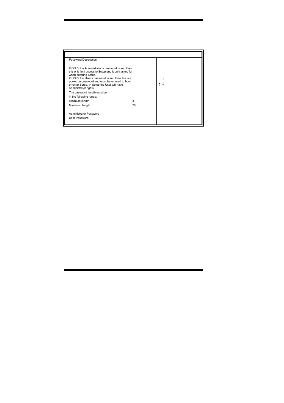 Security settings, User password set user password, Bios setup | Mb960 user’s manual | IBASE MB960 User Manual | Page 48 / 65