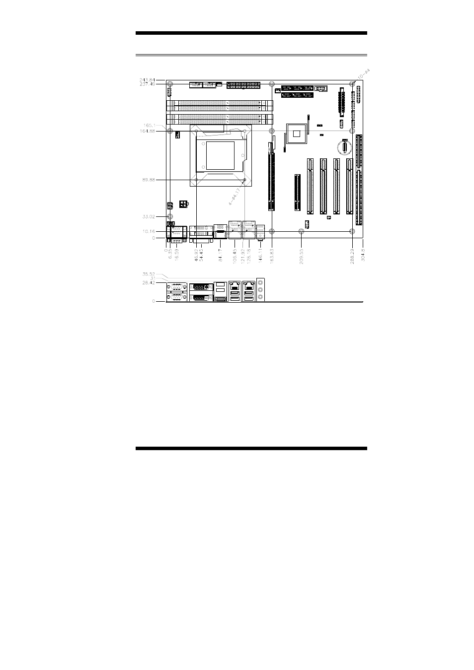 Board dimensions | IBASE MB960 User Manual | Page 9 / 65