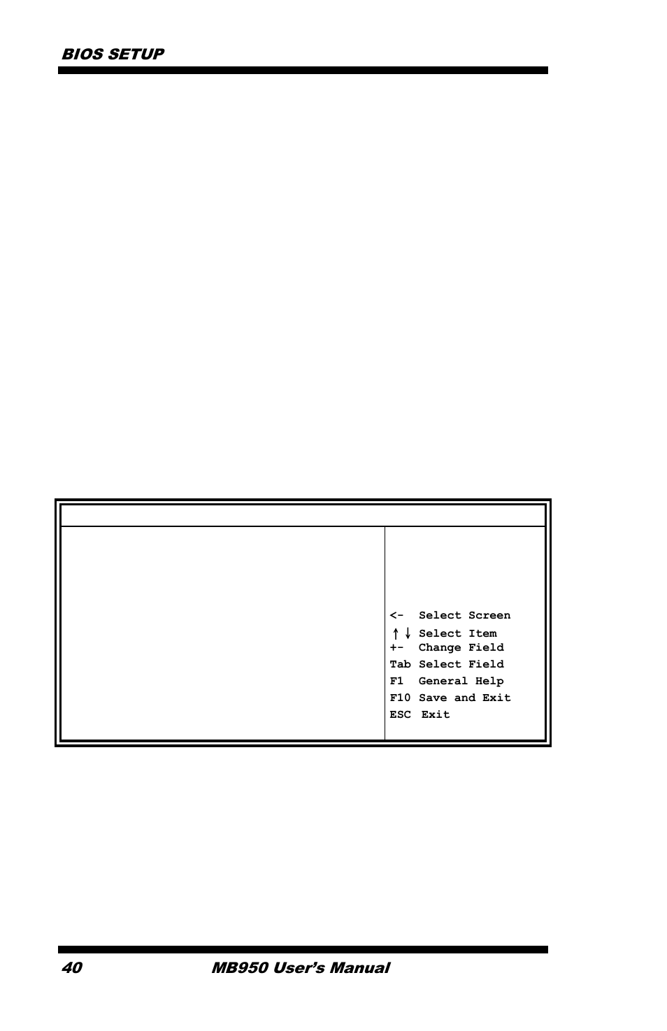 Peg port the options are auto and disabled, Bios setup, Mb950 user’s manual | IBASE MB950 User Manual | Page 44 / 65