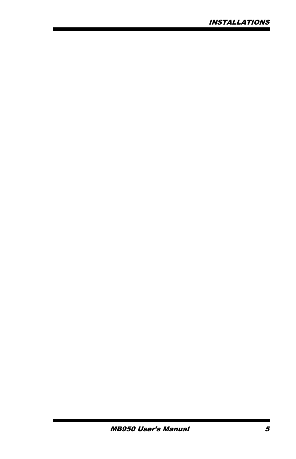 Installations | IBASE MB950 User Manual | Page 9 / 65