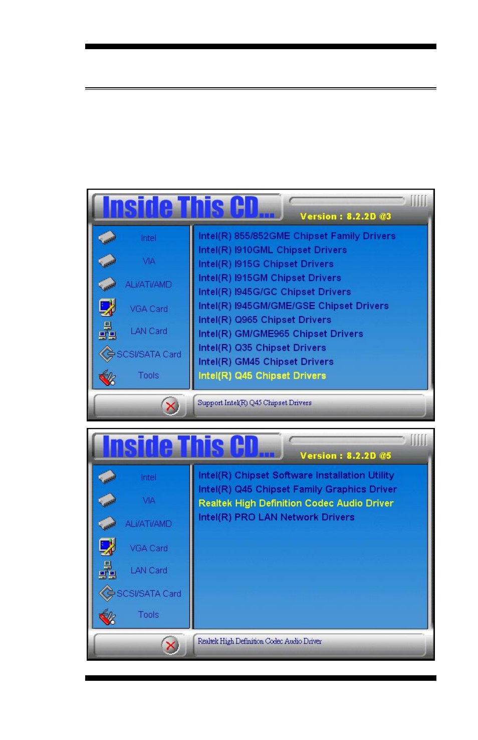 Realtek hd codec audio driver installation | IBASE MB945 User Manual | Page 59 / 77