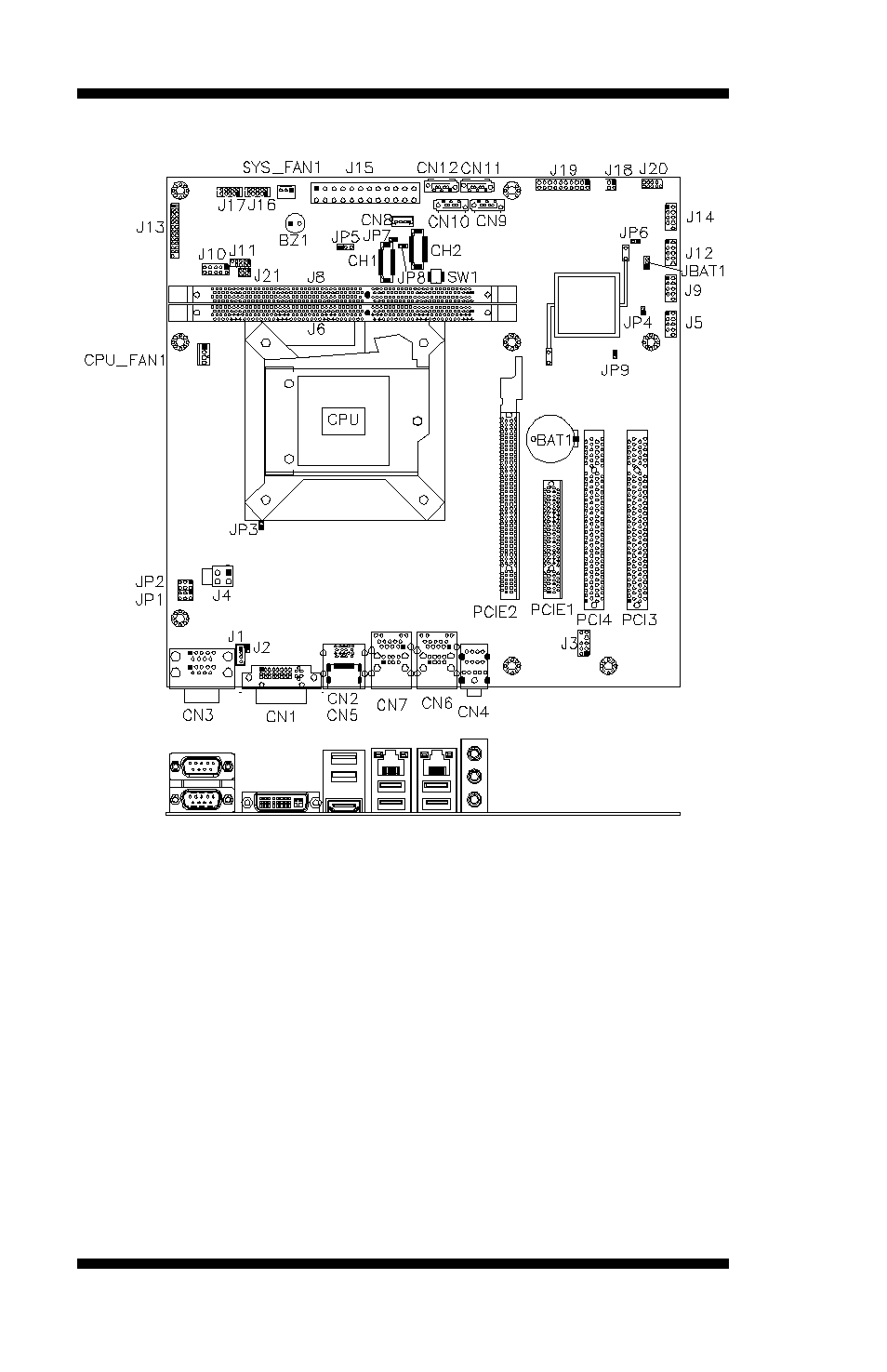 Connector locations on mb961 series | IBASE MB961 User Manual | Page 20 / 78
