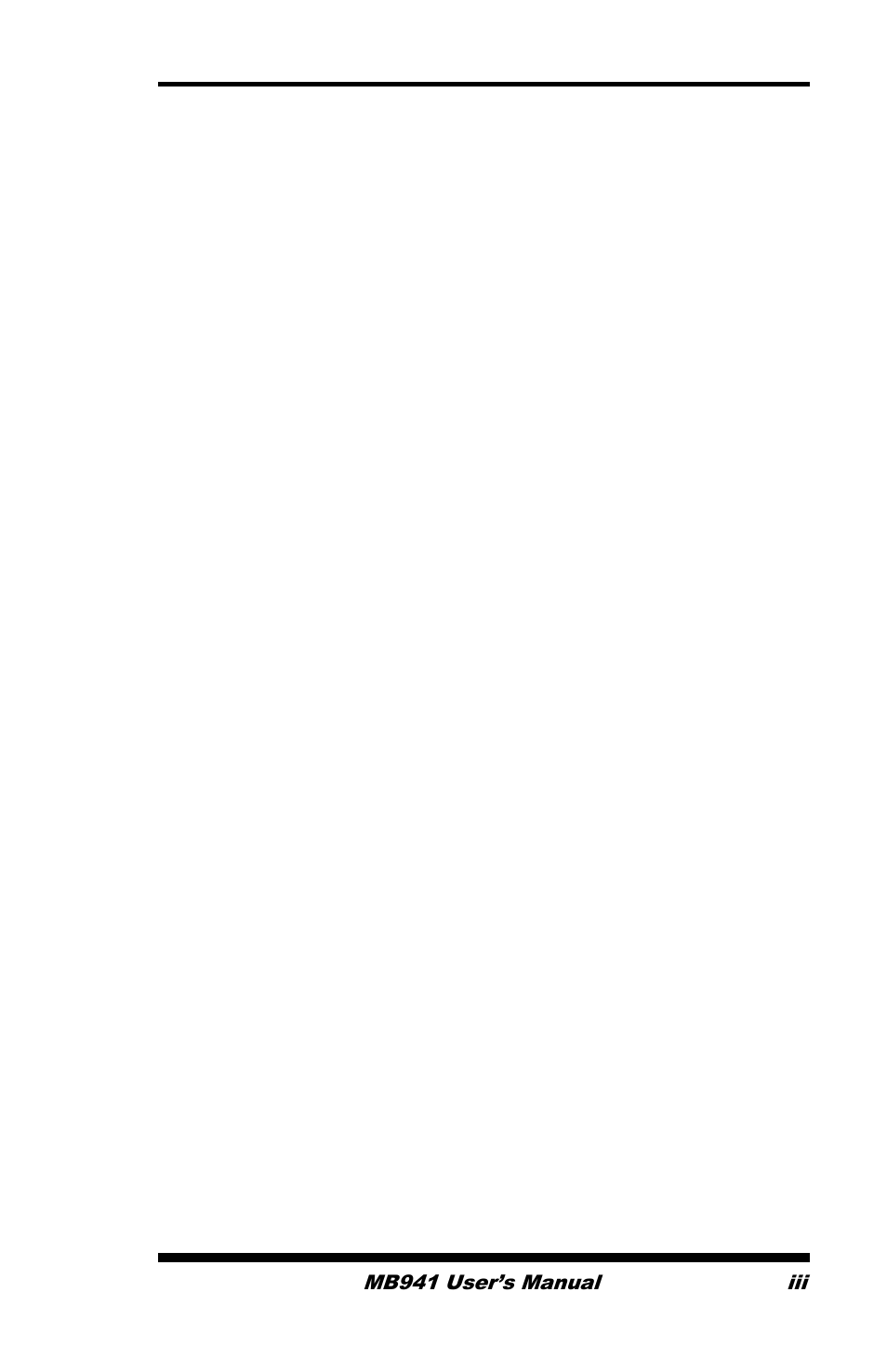 IBASE MB941 User Manual | Page 3 / 70