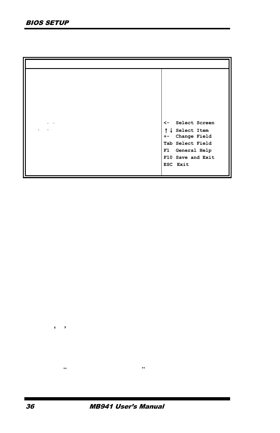 Boot settings, Bios setup 36, Mb941 user’s manual | IBASE MB941 User Manual | Page 40 / 70