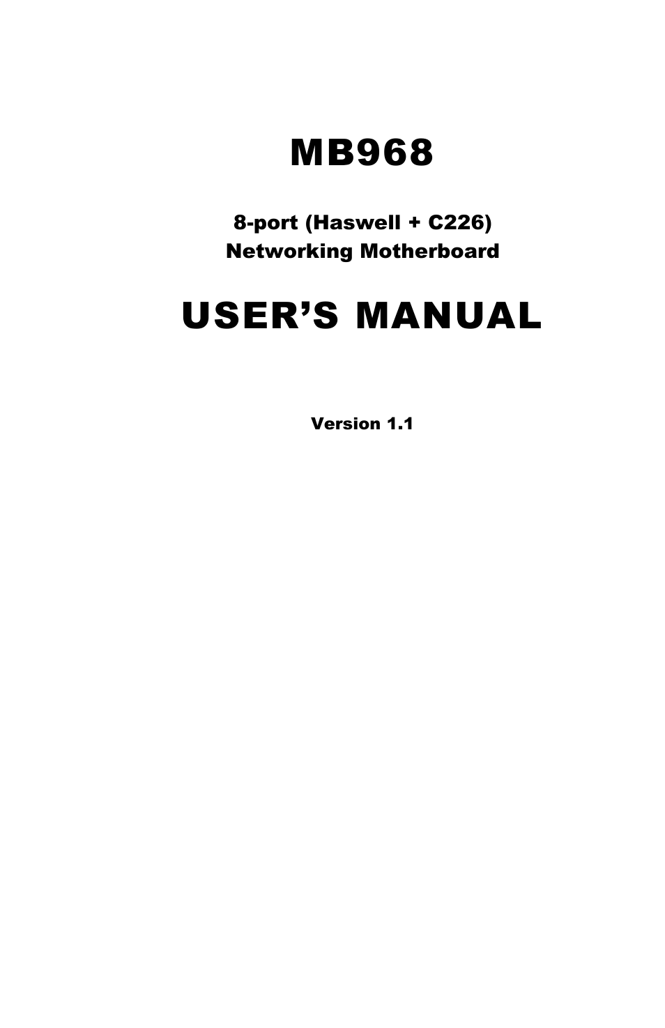 IBASE MB968 User Manual | 76 pages