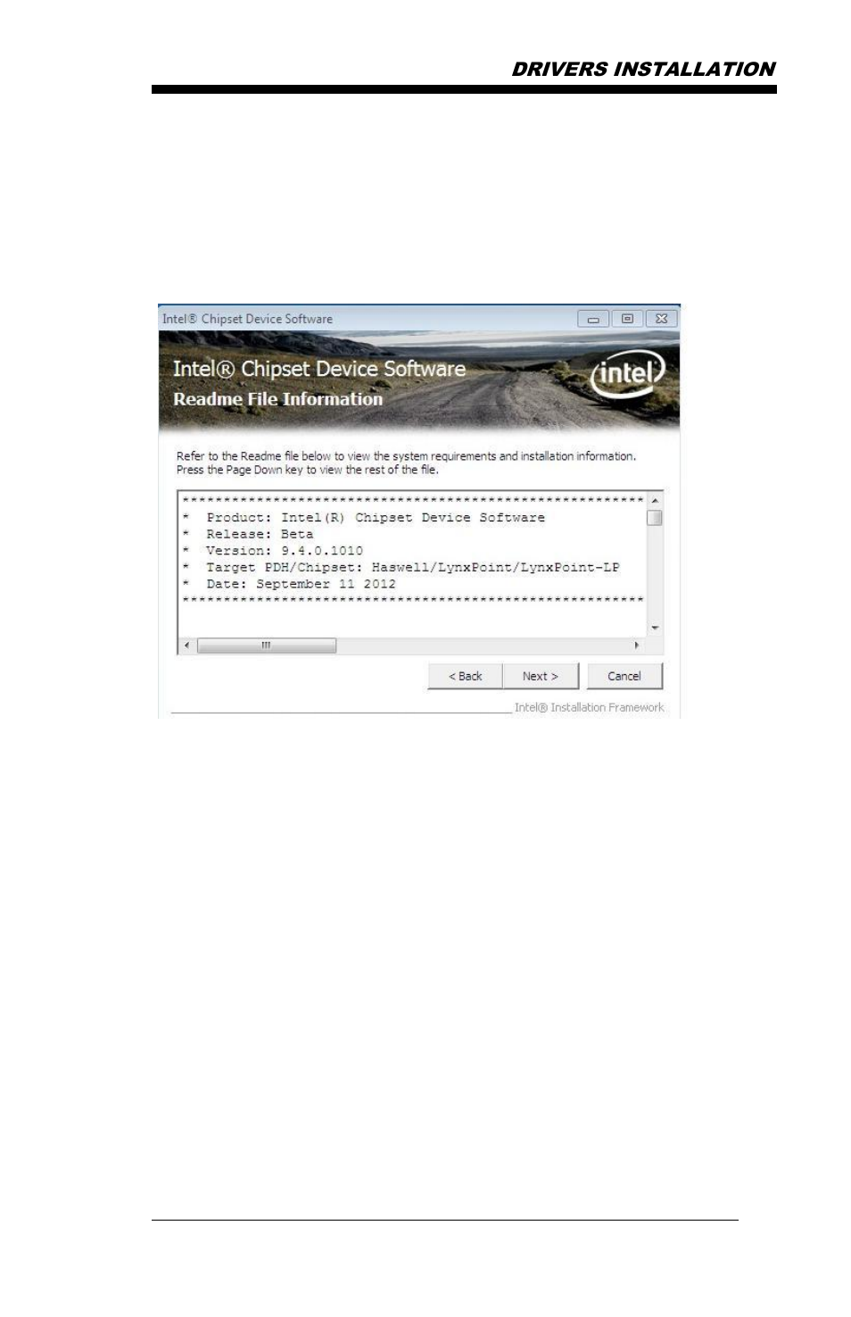 Drivers installation | IBASE MB968 User Manual | Page 59 / 76