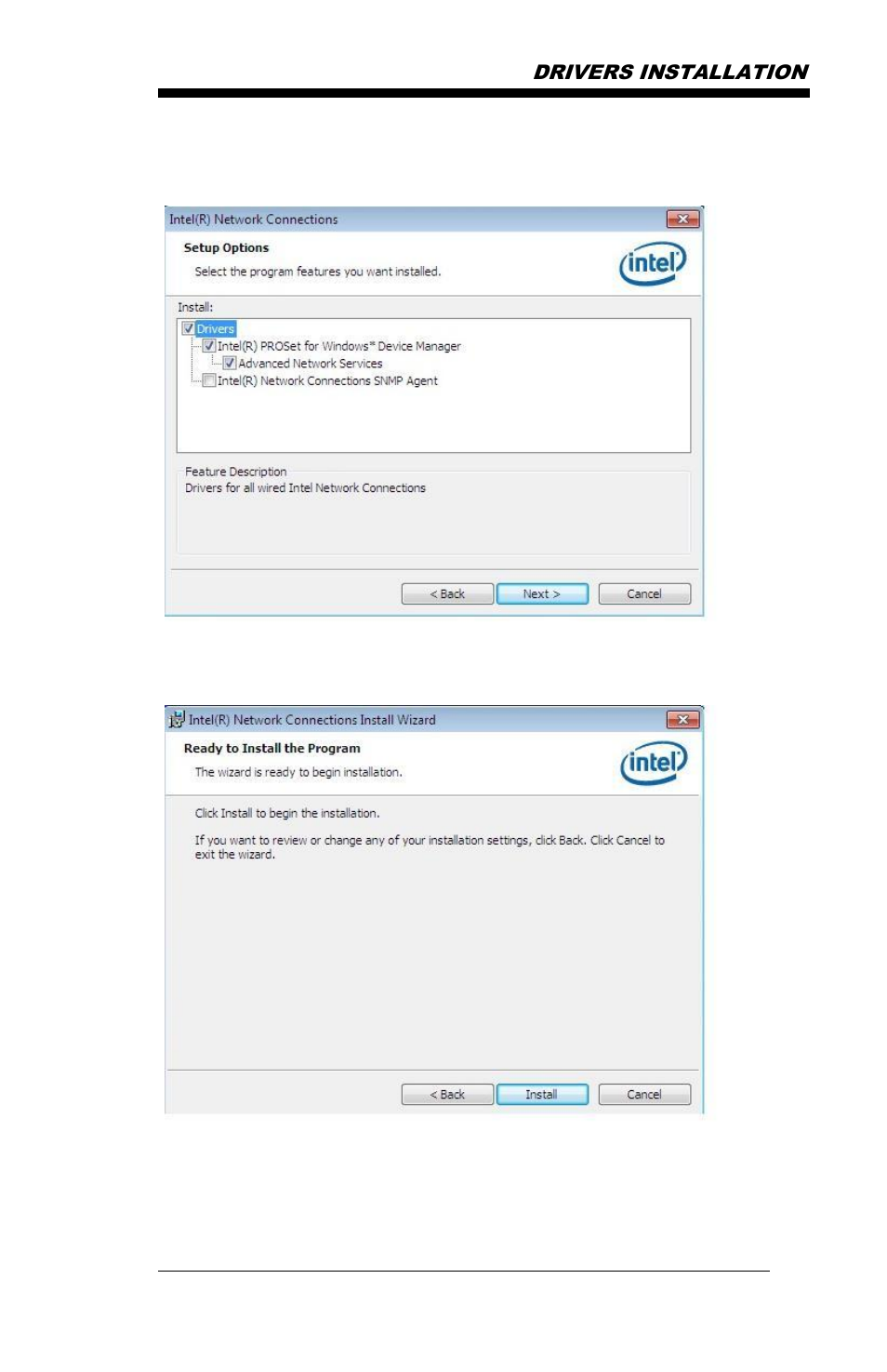Drivers installation | IBASE MB968 User Manual | Page 65 / 76