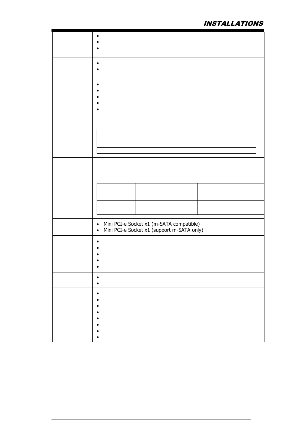 Installations | IBASE MB968 User Manual | Page 7 / 76