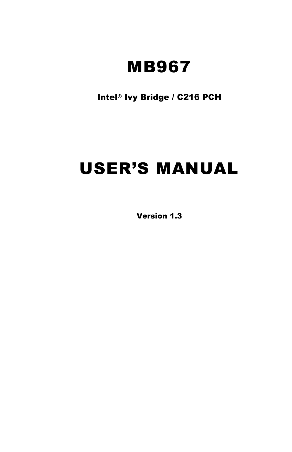 IBASE MB967 User Manual | 76 pages