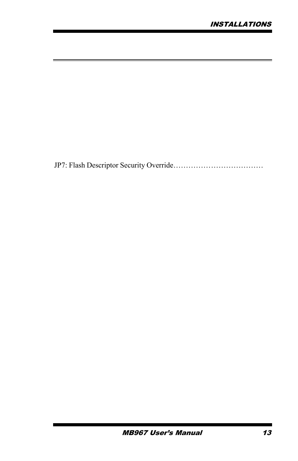 Setting the jumpers | IBASE MB967 User Manual | Page 13 / 76
