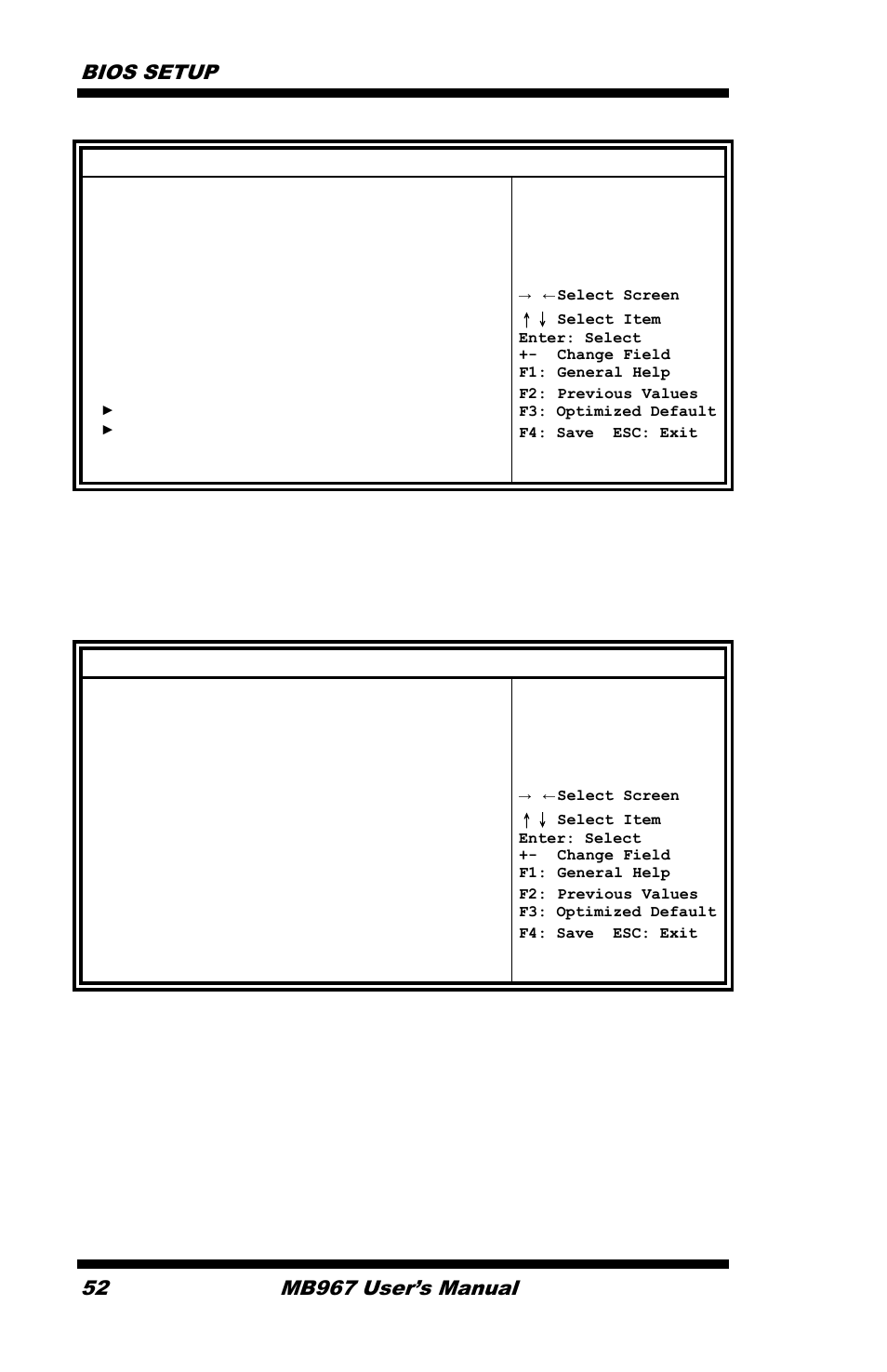 System agent (sa) configuration, Vt-d check to enable vt-d function on mch, Graphics configuration | Bios setup, Mb967 user’s manual, Chipset | IBASE MB967 User Manual | Page 52 / 76