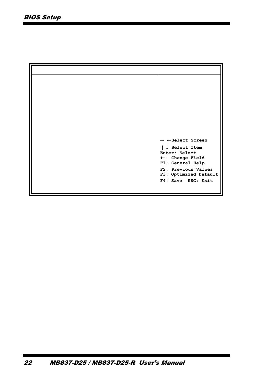 Limit cpuid maximum disabled for windows xp, Bios setup 22 | IBASE MB837-D25 User Manual | Page 28 / 61