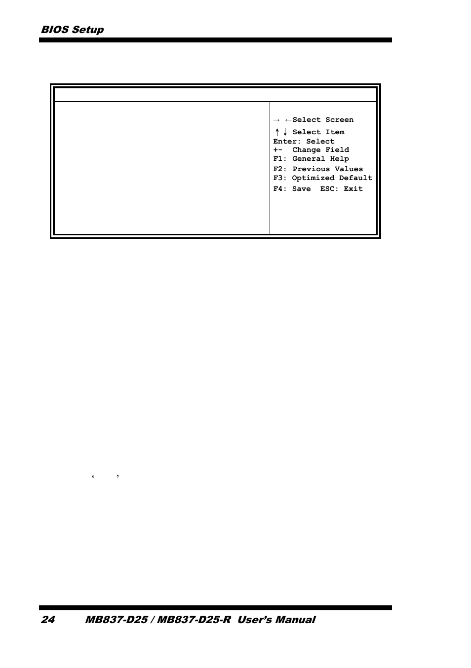 Usb configuration, Bios setup 24 | IBASE MB837-D25 User Manual | Page 30 / 61