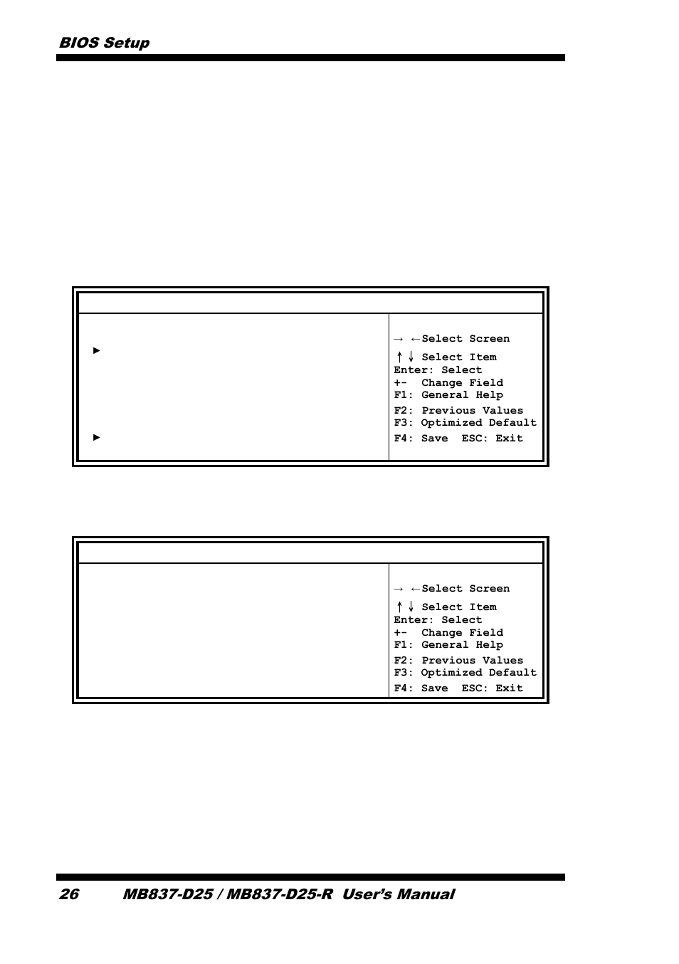 Serial port console redirection, Ppm configuration, Bios setup 26 | IBASE MB837-D25 User Manual | Page 32 / 61