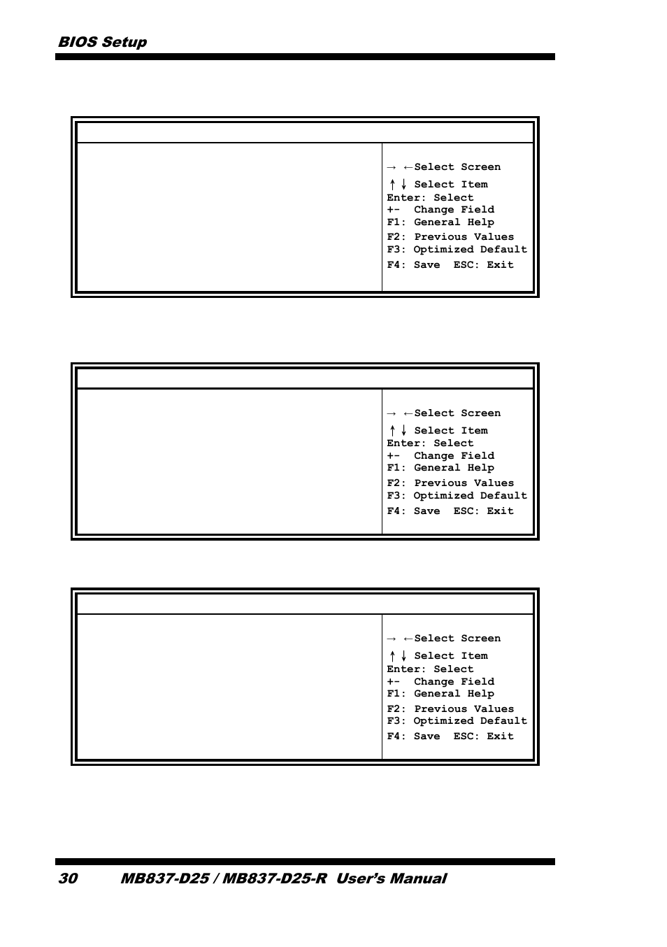 Tpt device, Pci express root port0, Pci express root port1 | Bios setup 30, Chipset | IBASE MB837-D25 User Manual | Page 36 / 61