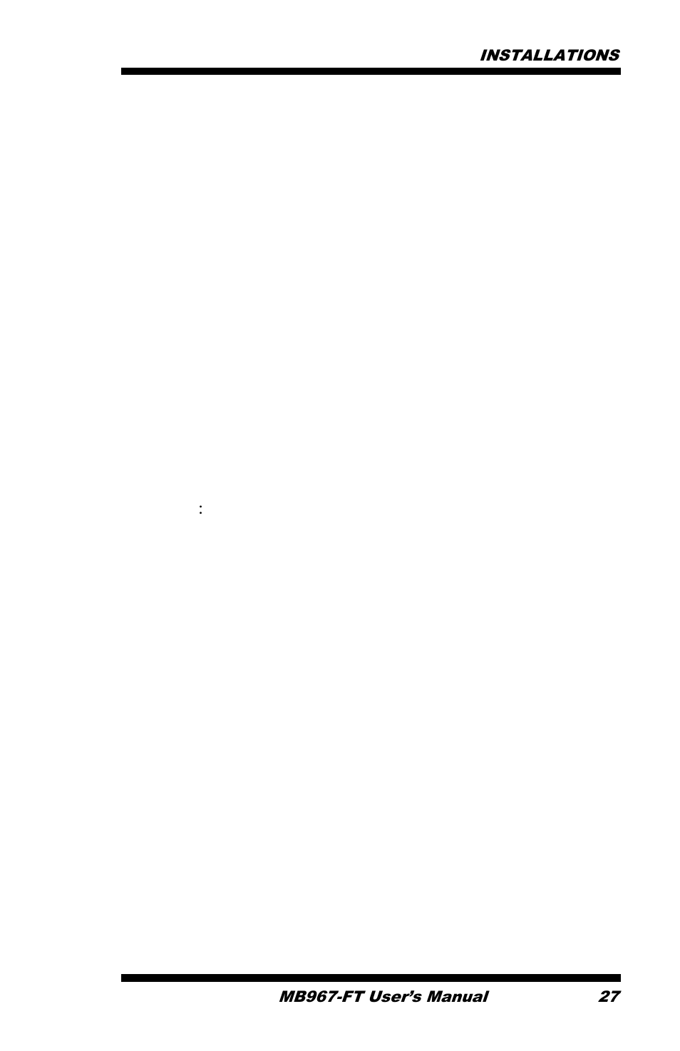 Installations | IBASE MB967-FT User Manual | Page 27 / 76