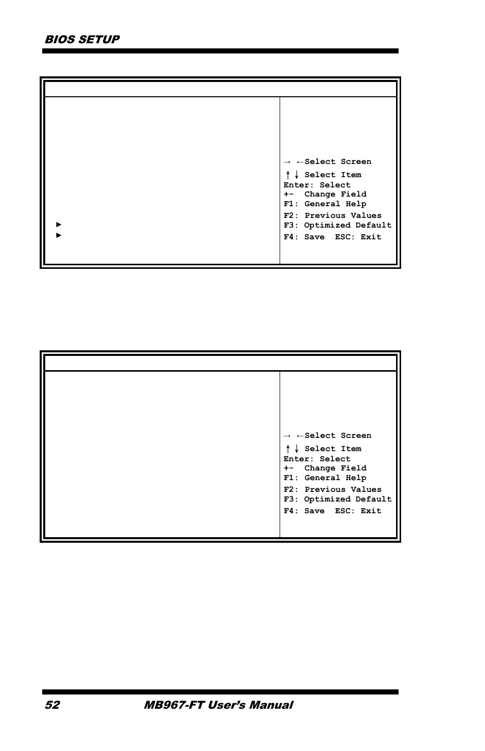 System agent (sa) configuration, Vt-d check to enable vt-d function on mch, Graphics configuration | Bios setup, Mb967-ft user’s manual, Chipset | IBASE MB967-FT User Manual | Page 52 / 76