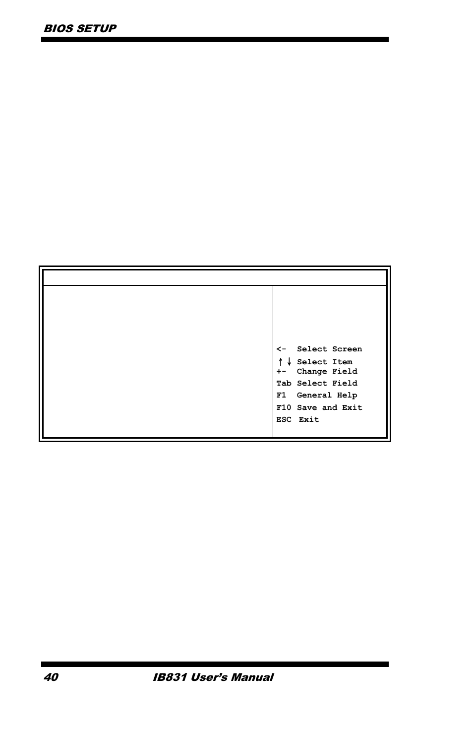 Security settings, Bios setup, Ib831 user’s manual | IBASE IB831 User Manual | Page 44 / 54