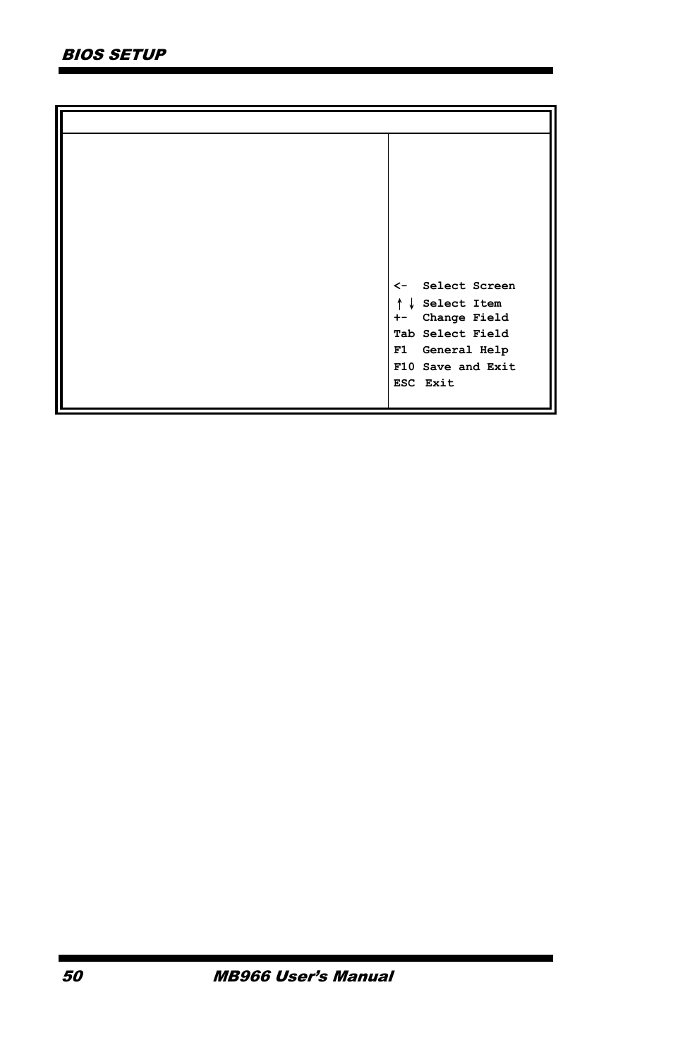 Bios setup, Mb966 user’s manual | IBASE MB966 User Manual | Page 56 / 68