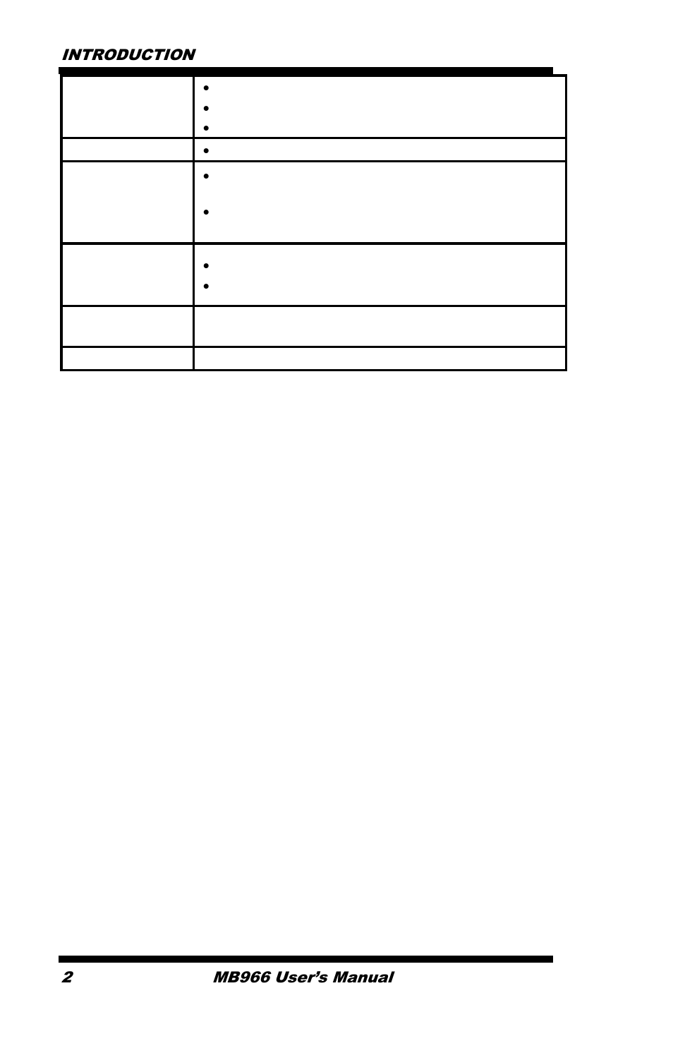 IBASE MB966 User Manual | Page 8 / 68