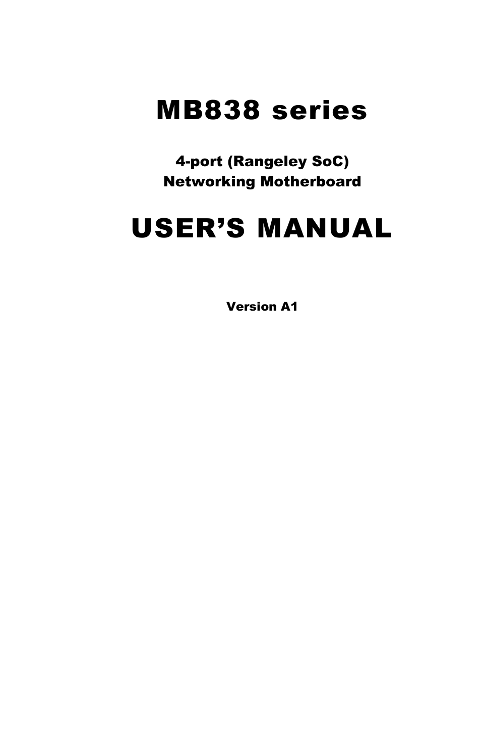 IBASE MB838 User Manual | 51 pages