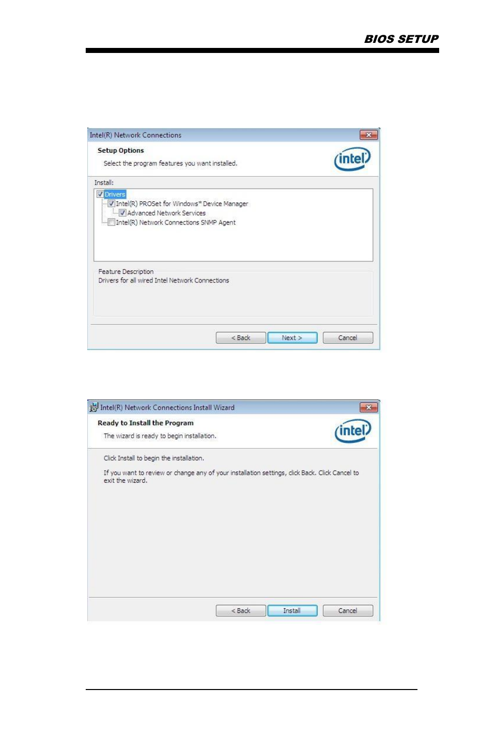 Bios setup | IBASE MB838 User Manual | Page 47 / 51