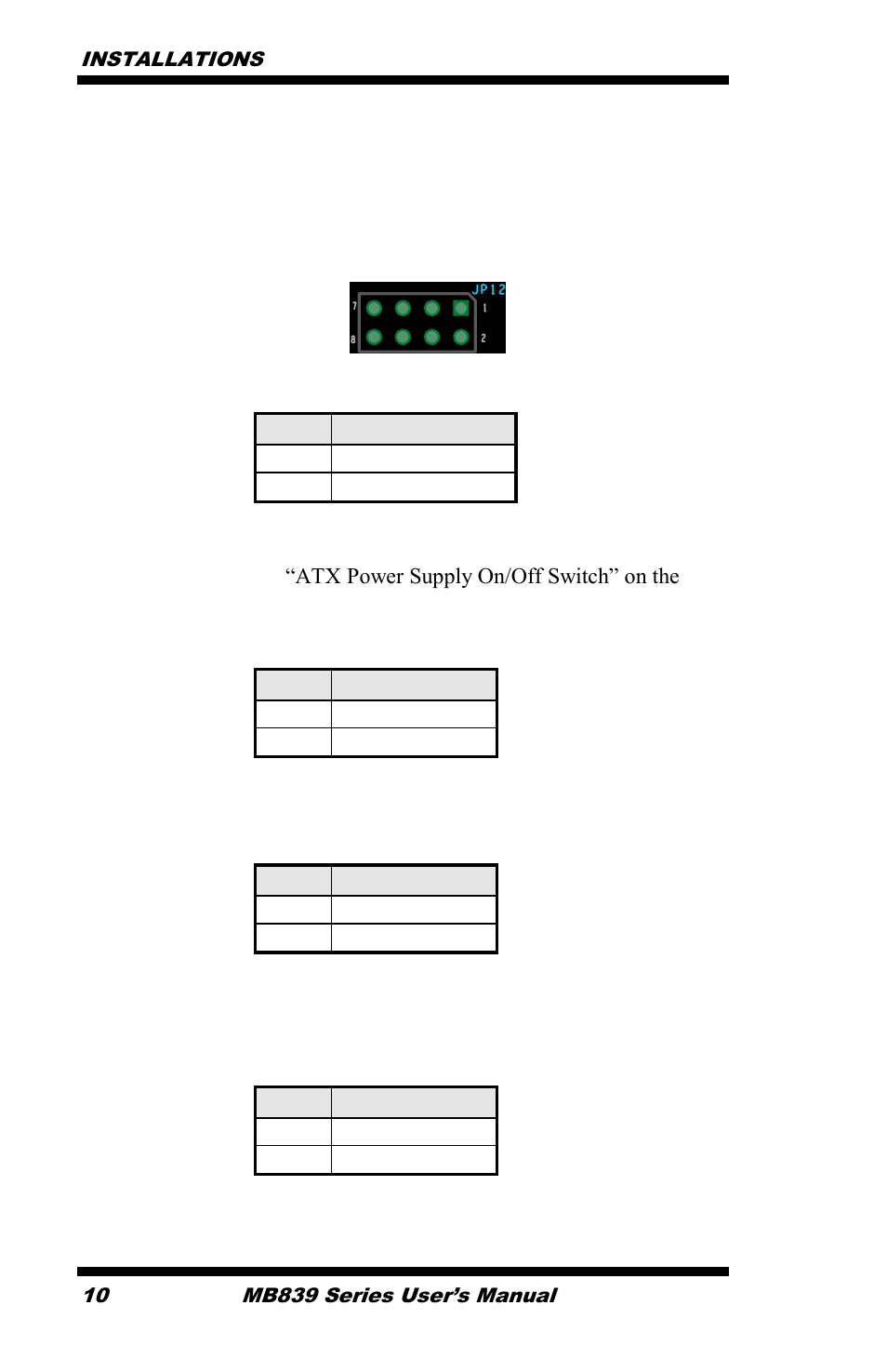 IBASE MB839 User Manual | Page 16 / 53