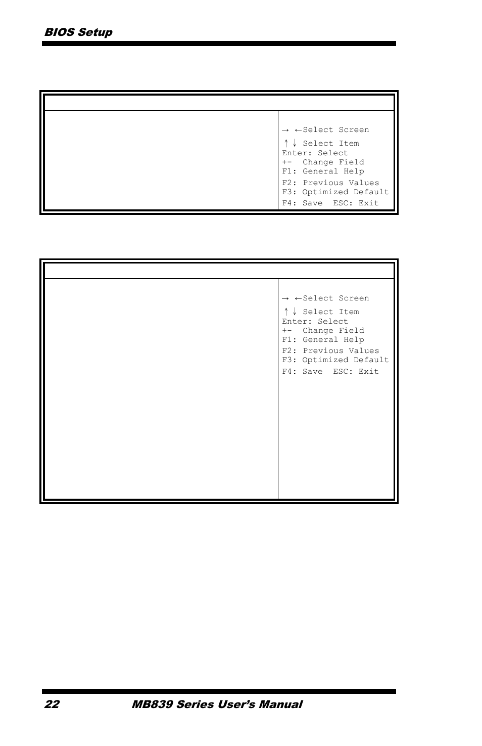 Ppm configuration, Ide configuration, Configure sata as (1) ide mode. (2) ahci mode | Bios setup 22, Mb839 series user’s manual, Advanced | IBASE MB839 User Manual | Page 28 / 53