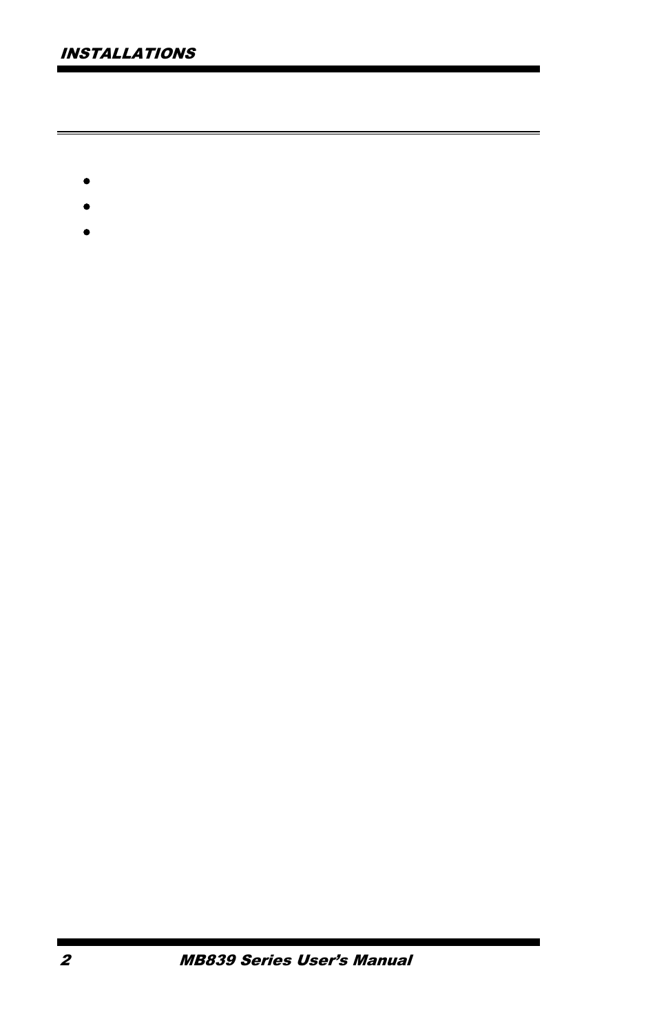 Checklist | IBASE MB839 User Manual | Page 8 / 53