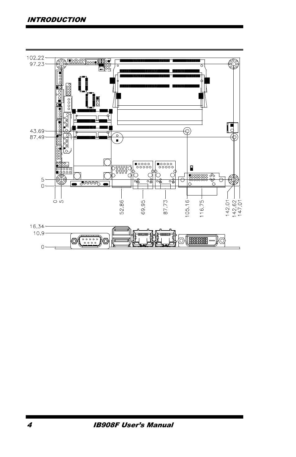 Board dimensions | IBASE IB908 User Manual | Page 8 / 76