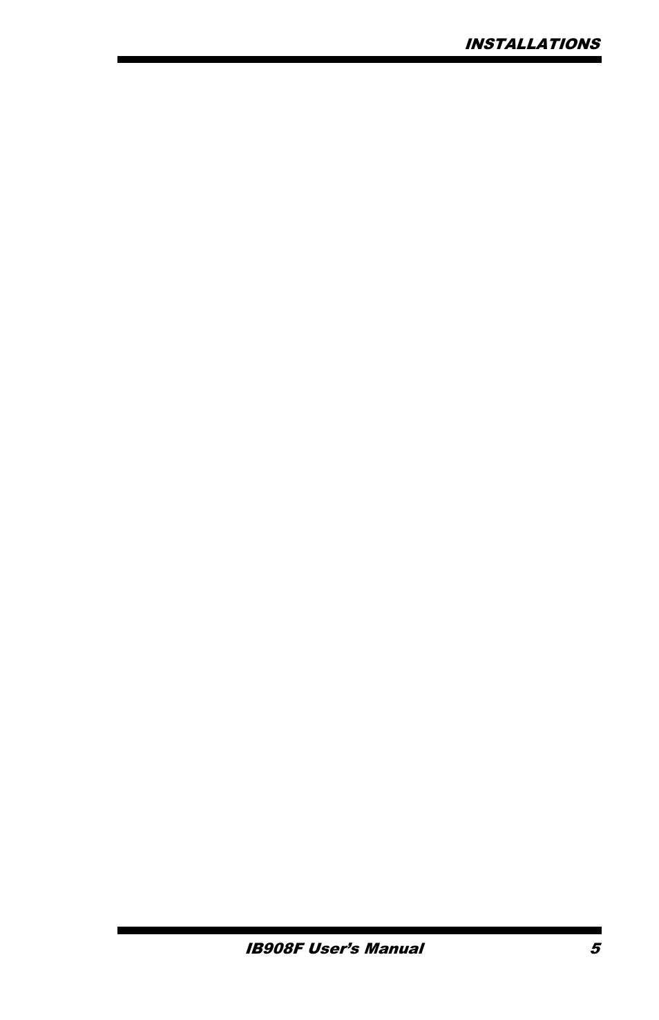 Installations | IBASE IB908 User Manual | Page 9 / 76