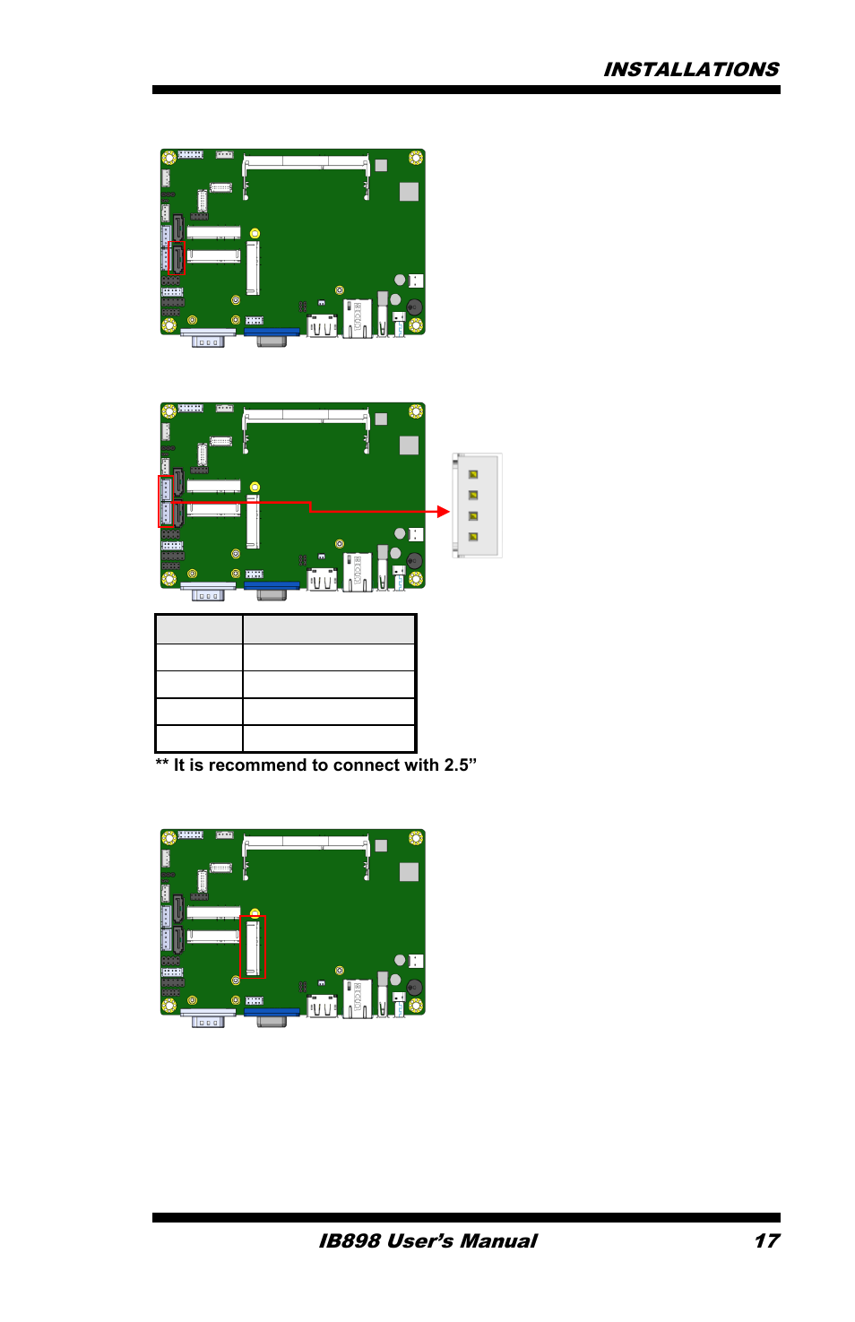 IBASE IB898 User Manual | Page 21 / 58