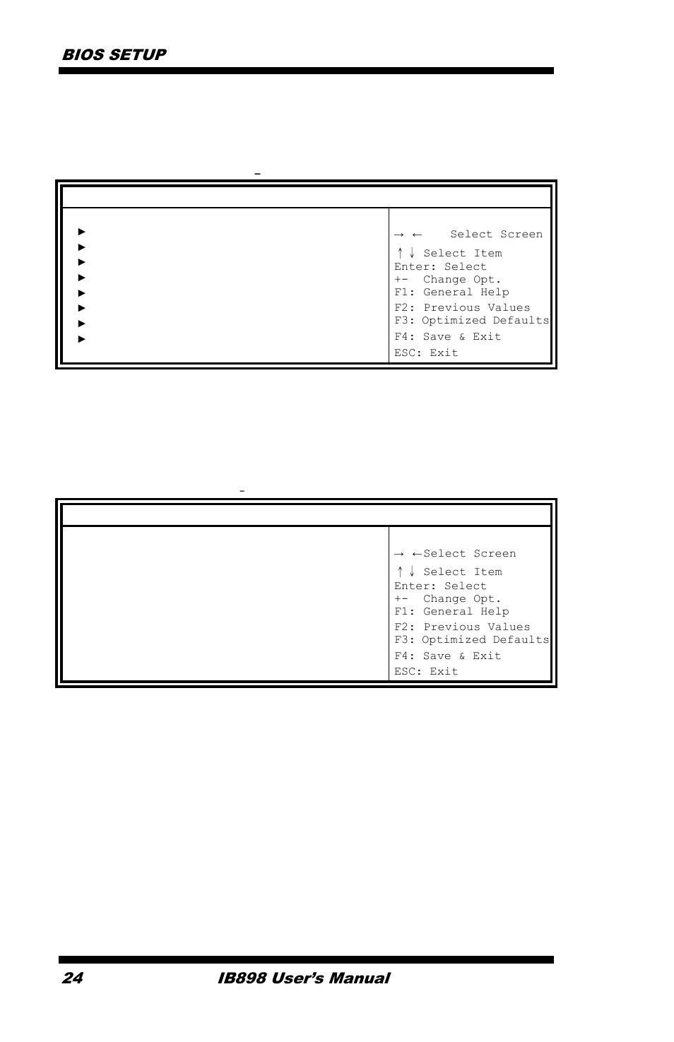Advanced settings, Acpi settings, Bios setup | Ib898 user’s manual | IBASE IB898 User Manual | Page 28 / 58