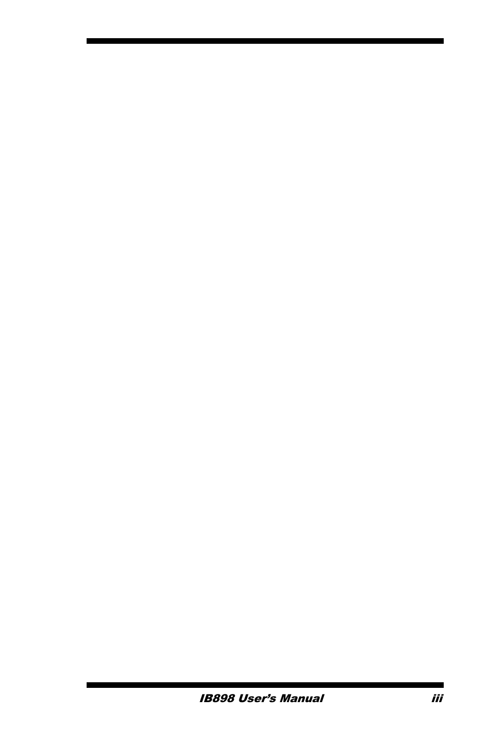 IBASE IB898 User Manual | Page 3 / 58