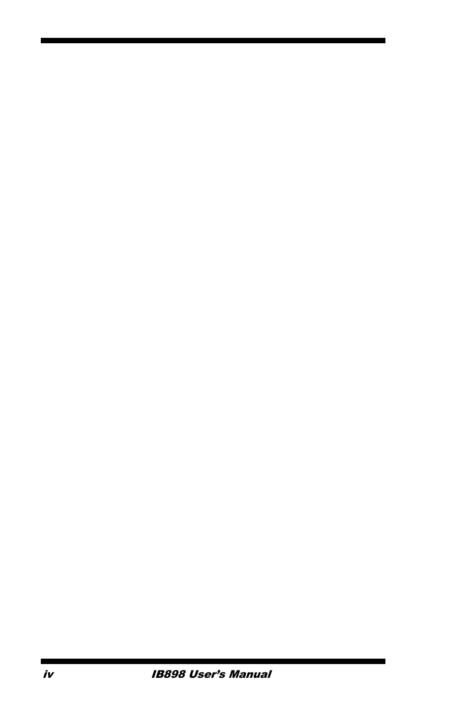 IBASE IB898 User Manual | Page 4 / 58